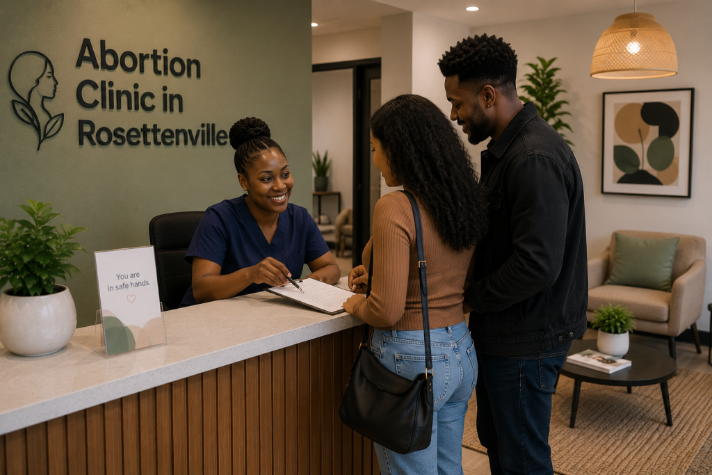 Reception area of Abortion clinic in Rosettenville